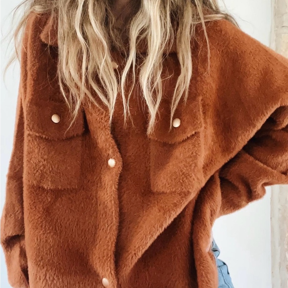 Ascot and Hart Women's Cozy Brown Jacket